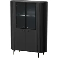 99rooms Sante Vitrine Schwarz mit LED-Beleuchtung
