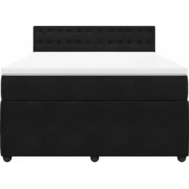 vidaXL Boxspringbett 140 x 200 cm Schwarz