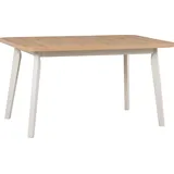 Esstisch Oslo 6, ausziehbar von 140 auf 180 cm, 80 cm breit, kaschmir - Braun/Beige