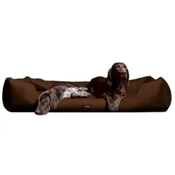 Tierlando MORITZ KOMFORT Hundebett Hundesofa M - XXXL 90 110 130 160 185 cm braun 90 cm, 22 cm, 75 cm