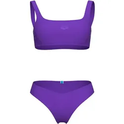ARENA Damen Badeanzug TEAM STRIPE BIKINI BRALETTE, VIOLET, XS