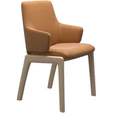 Stressless Stuhl Laurel | 4-Fuß Holzgestell D100 Batick New Caramel Mit Armlehnen Niedriger Rücken