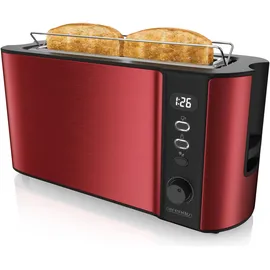 Arendo Langschlitz-Toaster Rot
