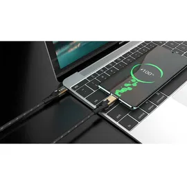 Oehlbach USB-Kabel USB 3.2 Gen2 (USB 3.1 Gen2) USB-C® Stecker, USB-C® Stecker 0.50 m, Usb-c-kabel - Black