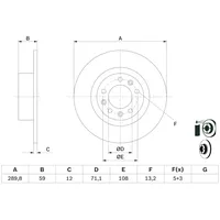 Bosch 0 986 479 F08 hinten, voll, 1 Stück