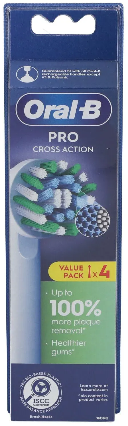 Oral-B Pro Cross Action Ersatzbürstenköpfe x4