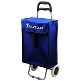 Cheffinger 45 L Einkauf Trolley Einkaufswagen Shopping Trolley Tasche Aluminium Stabil Blau