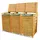 MONSTER SHOP Mülltonnenbox 198 x 120 cm braun