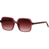 Tom Tailor Sonnenbrille TOM TAILOR "Modell 676007", Damen, rot (rot transparent), leicht transparent, Sonnenbrillen Sonnenbrille, Form Feminin, Logoschriftzug auf Bügel, Kunststofffassung