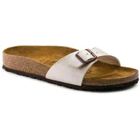 Birkenstock Slipper ''Madrid'' Birko-Flor mit breitem/normalem Fussbett Artikel-Nr. 940151, Graceful Pearl White, EU 40 - 40 EU