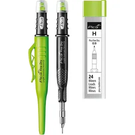 vasalat Pica Tieflochmarker Fine-dry 0.9, Bleistift Bohrlochmarkierer 7070 + 24 Ersatz-graphitminen H 7050
