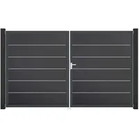 GROJA Doppeltor 306 x 180 cm Anthrazit