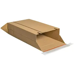 VEPATIM 100 Versandtaschen DHL-Kleinpaket 350x250x80 mm (Außenmaß) A4+ aus Wellpappe braun