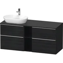 Duravit D-Neo Konsolenwaschtischunterbau wandhängend Eiche Schwarz Matt 1400x550x664 mm à DE4970L701 DE4970L70160000,