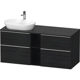 Duravit D-Neo Konsolenwaschtischunterbau wandhängend Eiche Schwarz Matt 1400x550x664 mm à DE4970L701 DE4970L70160000,