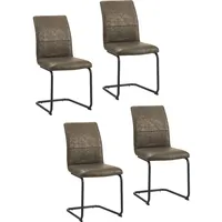 Hti-Living Schwingstuhl Antikhellbraun