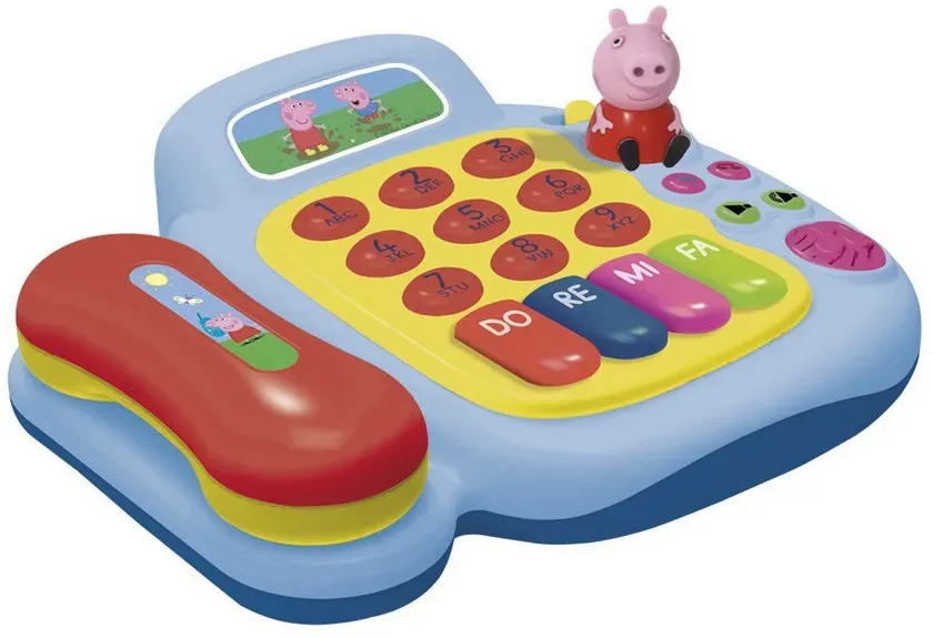 Pädagogisches Spielzeug Peppa Pig Festnetztelefon Peppa Pig Blau