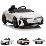 ES-Toys Kinderfahrzeug Elektro Auto Audi RS E-Tron" Allradantrieb, Fernbedienung, MP3 weiß