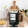 Jocca Wasserkocher 1,8L, Nature-Line Schwarz, 360° Basis, Borosilikatglas,
