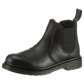Dr. Martens Winterboots DR. MARTENS "2976", Mädchen, Gr. 32, schwarz, Elastischer Einsatz, Leder, Schuhe Winterboots, mit zusätzlichem Innen-Reißverschluss