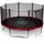 Neo-Sport Trampolin 374 cm schwarz/rot