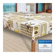 Laro Wachstuch-Tischdecke abwaschbar 110 x 220 cm Grün