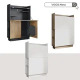 Vicco Schreibtischschrank Büroschrank Aktenschrank Computertisch SON-Weiß