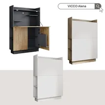 Vicco Schreibtischschrank Büroschrank Aktenschrank Computertisch Sekretär