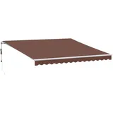 vidaXL Markise Automatisch 400 x 350 cm braun