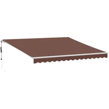 vidaXL Markise Automatisch 400 x 350 cm braun