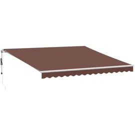 vidaXL Markise Automatisch 400 x 350 cm braun