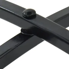 vidaXL Mosaik-Bistrotisch Ø 50 x 70 cm Schwarz/Weiß