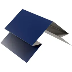 Verbindungsstück für selbstentlüftenden First | Stahl 0,5 mm | Beschichtung 25 μm | RAL 5010 Enzianblau