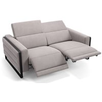 Sofanella 2-Sitzer Stoff Deltona, Relaxsofa, Designsofa, Designer Couch, Italienisches Sofa, 2er Sofa grau