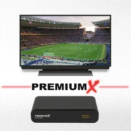 PremiumX 80cm anthrazit + Quad LNB + 4x Receiver