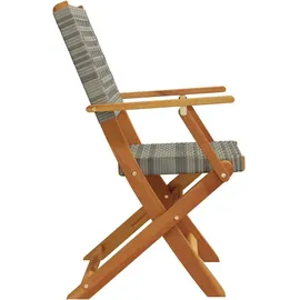 vidaXL Gartenstuhl 54 x 57 x 183 cm grau 8 St.