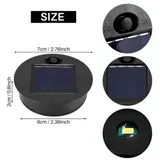 4Pcs Solar Licht Ersatzteile Outdoor Hängen Laterne Kopf Runde Solar Licht Teile Wasserdichte Solar Lichter