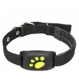 Gps-tracker-halsband Für Schwarze Hunde Und Katzen Mit Anti-verlust-funktion Und Echtzeit-ortungsgerät Für Collies