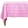 Homescapes Tischdecke Vichy-Karo 137 x 178 cm Pink