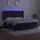 vidaXL Boxspringbett mit Matratze & LED Schwarz 180x200 cm Samt