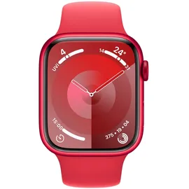 Apple Watch Series 9 GPS + Cellular 45 mm Aluminiumgehäuse (product)red, Sportarmband (product)red M/L