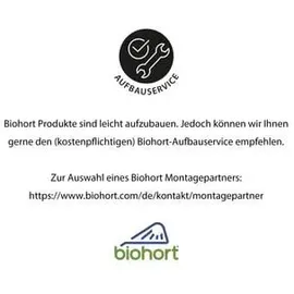 Biohort AvantGarde A8 2,6 x 3,8 m silber-metallic Einzeltür