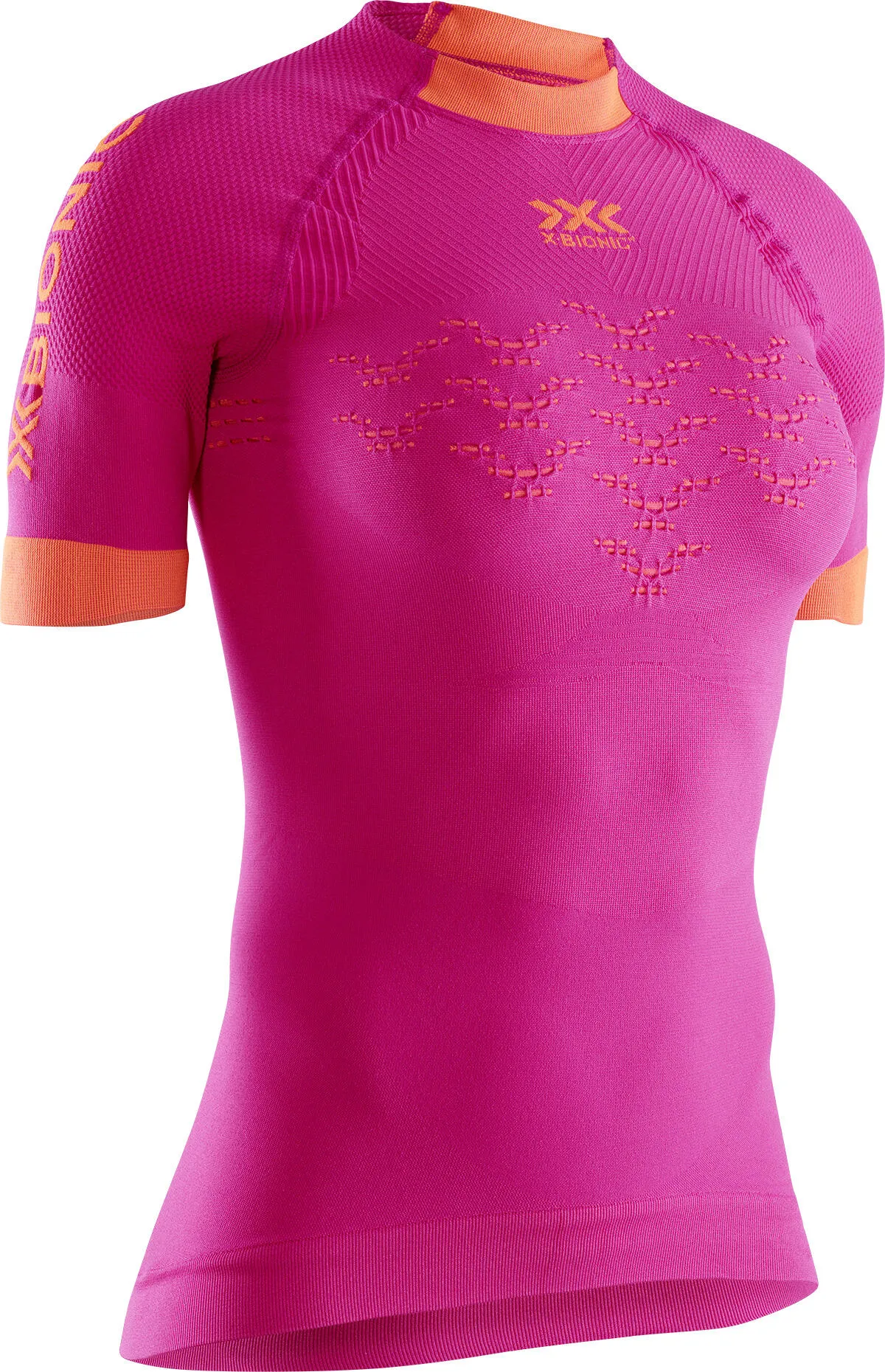 X-Bionic X-bionic The Trick 4.0 Running Shirt Short Sleeve Women trick pink/kurkuma orange (P013) L