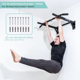 PULLUP & DIP Klimmzugstange Schwarz