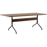 &Tradition Pavilion AV19 Esstisch, 200 x 90 cm, schwarz / walnuss lackiert