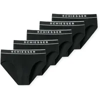 SCHIESSER Herren 5 Pack - 95/5 Organic Cotton Rio Briefs Schwarz