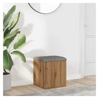 VidaXL Sitzbank mit Stauraum Artisan-Eiche 42x42x45 cm Holzwerkstoff