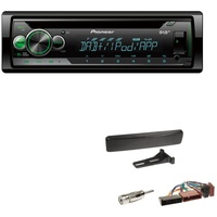 Pioneer DEH-S410DAB 1-DIN CD Digital Autoradio AUX-In USB DAB+ Spotify mit Einbauset für Ford Galaxy 2000-2006