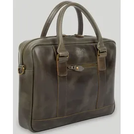 Buckle & Seam Everett Aktentasche Leder 38 cm Laptopfach braun