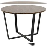 Amst Esstisch Marmor print braun.